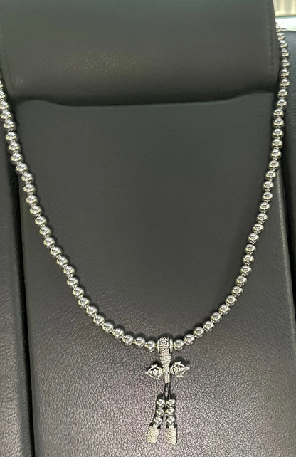 Titanium Steel Bracelet Necklace Chain Prayer Beads Self Defense Waist Faith Buddha Cross Pendant Mens Gadgets For Jewelry Gifts