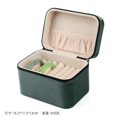 Big Size Jewelry Box Organizer Leather Jewelry Boxes for Women Bracelet Velvet Tray Display Stand Accessories Collection Gift