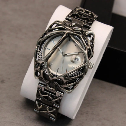 High Quality Original Y2k Quartz Watch Men Creative Shape Alabaster Unisex Medieval Niche Unique Hot Sell  AAA Clock Relógio