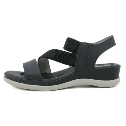 Summer New Sweet Sports Style Women's Fashion Elastic Band Comfortable 4 CM Thick Sole Lightweight Beach Casual Sandals