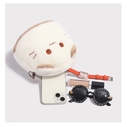 2025 Cute Plush Backpack Student Schoolbag Fashion Cartoon Furry Cat Bag Adorable Kitten Handbag for Woman Kids