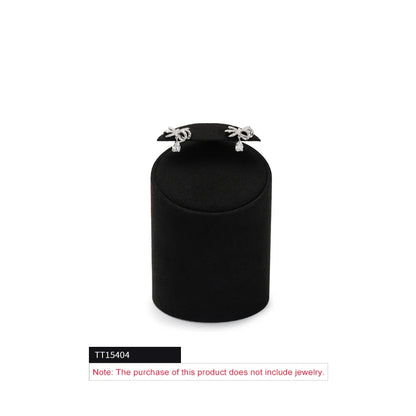 WoodTen Black Microfiber Jewelry Display Props for Shop Counter Popular Rings Earrings Necklaces Portraits Jewelry Display Stand