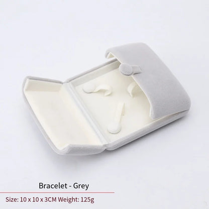 High-Grade Velvet Double Open Jewelry Gift Box, Rings Necklaces Earrings Bracelets Holder for Engagement,Christmas & Anniversary