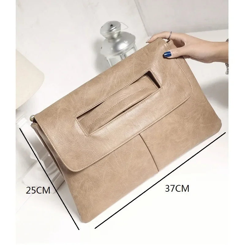 GWPPDMY Quality Women's Envelope Clutch Bag High Crossbody Bags for Woman Trend Handbag Messenger Bag Large Ladies Clutche
