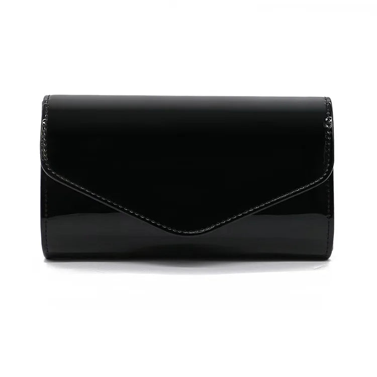 Patent Leather Envelope Clutch Purse Shiny Candy Color Cover Day Clutches Evening Bag for Women Shoulder Handbags Bolso Mujer
