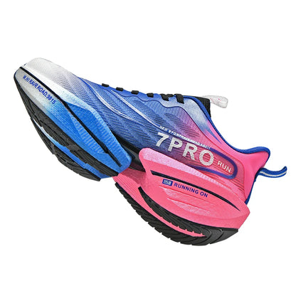 Carbon Plate Couple's Running Shoes Shock-Absorbing Rebound Ultra-Light Sports Shoes for Men and Women Summer Mesh Breathable Po
