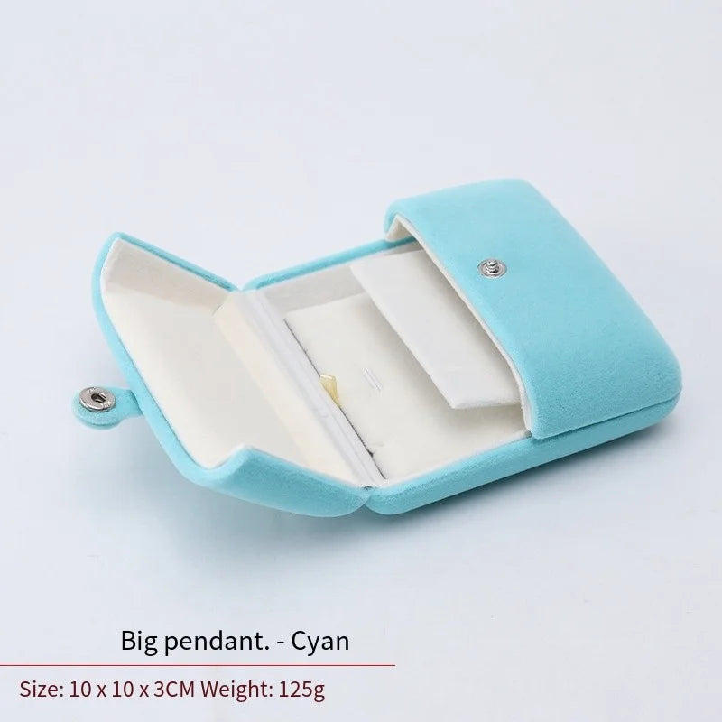 High-Grade Velvet Double Open Jewelry Gift Box, Rings Necklaces Earrings Bracelets Holder for Engagement,Christmas & Anniversary