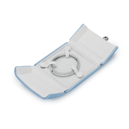 Oirlv Blue Jewelry Box Gift Boxes PU Leather Jewelry Boxes Wholesale Blue Wedding Ring Earring Bracelet Necklace Jewelry Box Set