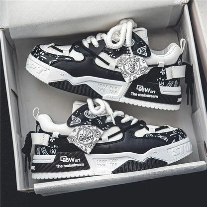 New Spring Trendy Men's Shoes Versatile Casual Board Shoes Men's Niche Original Explosion Style Thick Bottom Sports Shoes