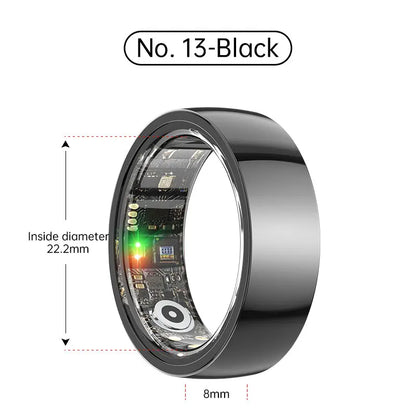 Smart Ring Bluetooth 5.1 Sleep Camera Remote Control Multiple Exercise Modes Wearable Fitness Ring