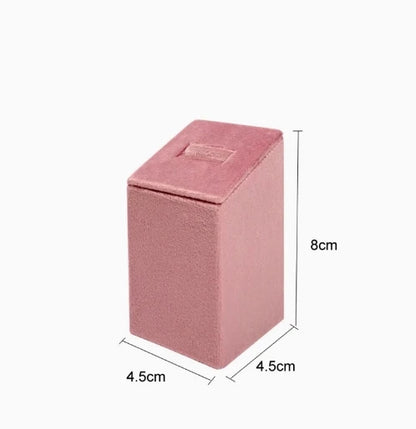 Pink Holland Velvet Ring Holder Ring Earrings Bangle Bracelet Storage Rack Jewelry Storage Display Stand Organizer for store