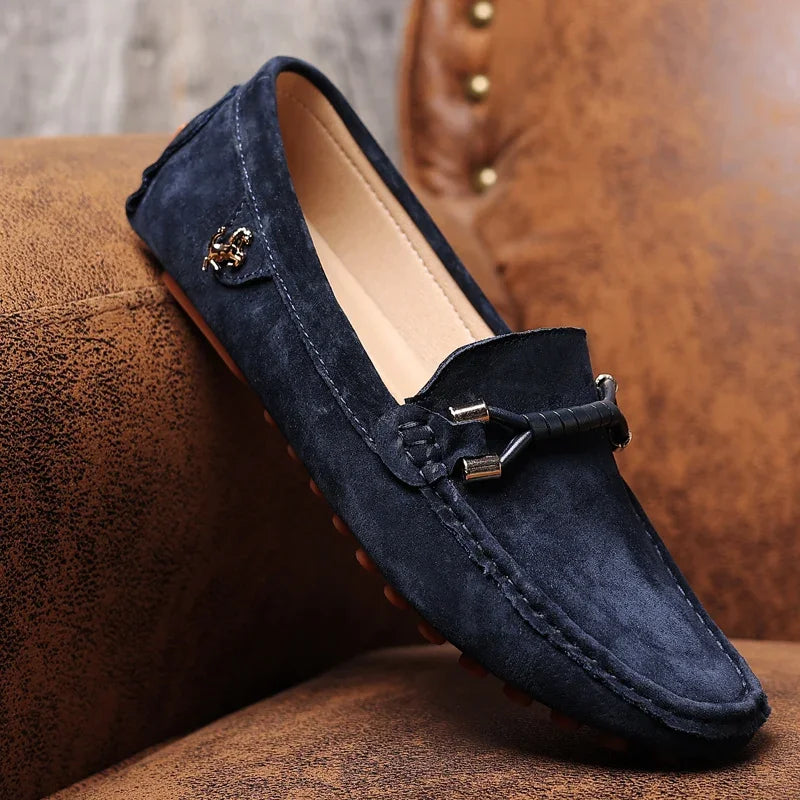 YRZL Men Fashion Loafers Soft Comfortable Anti Slip Casual Shoes High Quality Outdoor Leisure Flats for Men Classic Shoes