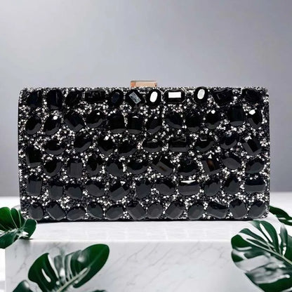 Luxury Diamond Clutch Bag Elegant Stylish Multi-color Square Fashionable Dress Cheongsam  Evening Bag for Wedding Dinner Party