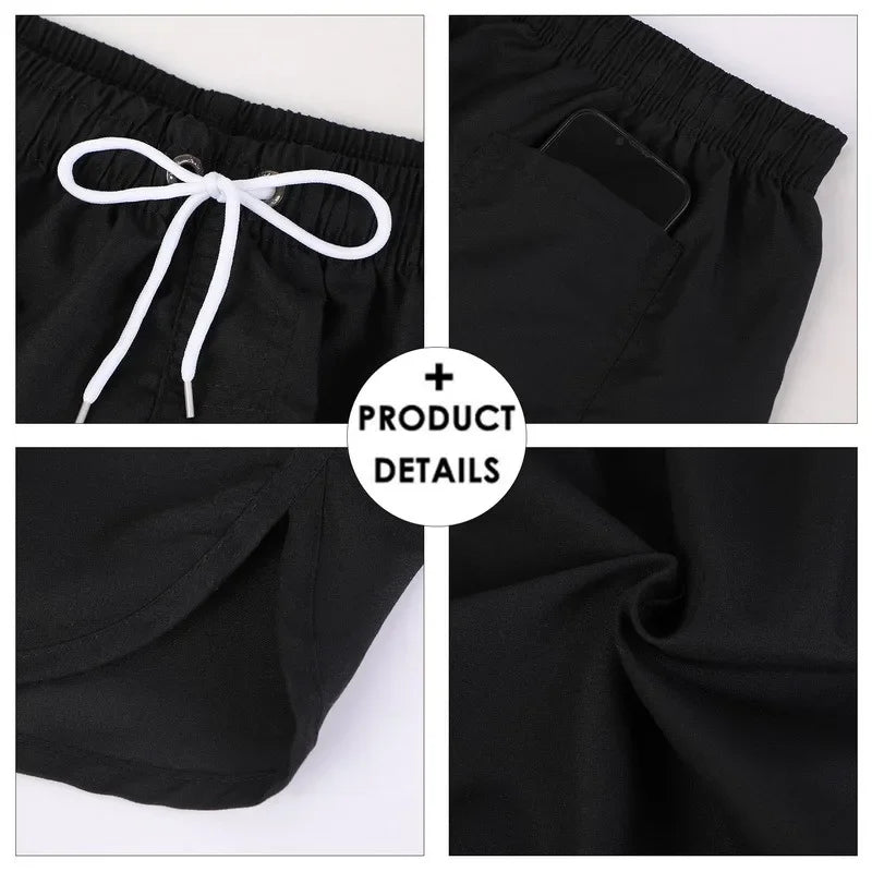 Short de sport respirant pour hommes, pantalon trois points loisirs course à pied fitness extérieur été nouveau2025