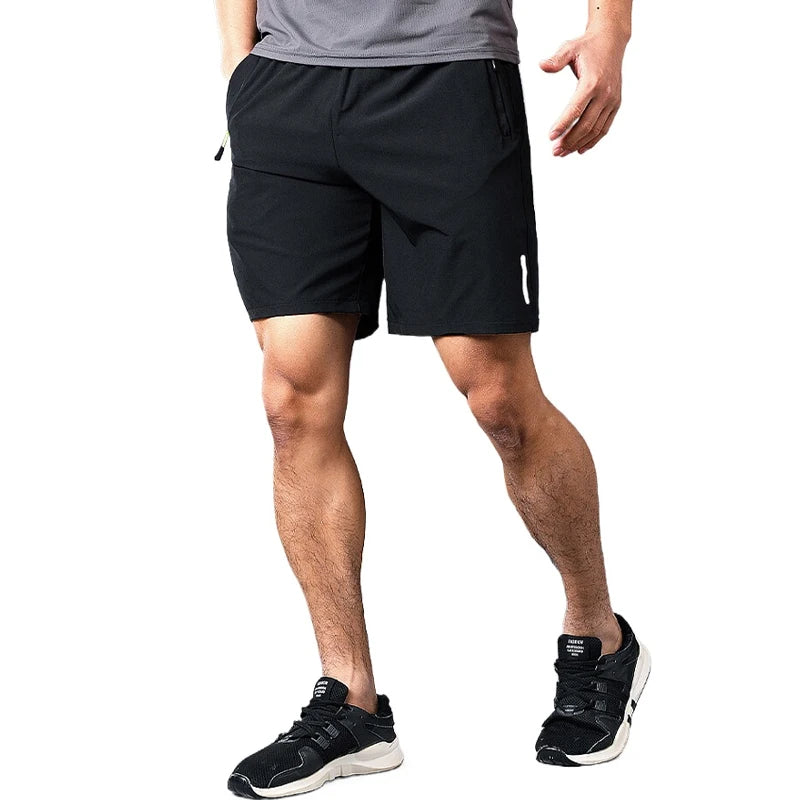Summer Men's Hiking Shorts Travel Athletic Quick Dry Lightweight Shorts for Men with Zipper Pockets Outdoor Streetwear