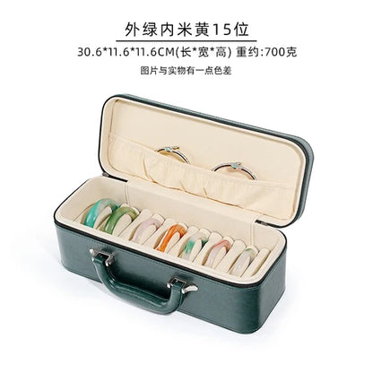 Big Size Jewelry Box Organizer Leather Jewelry Boxes for Women Bracelet Velvet Tray Display Stand Accessories Collection Gift