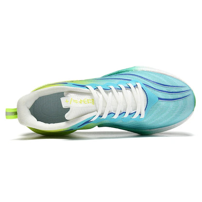 Carbon Plate Couple's Running Shoes Shock-Absorbing Rebound Ultra-Light Sports Shoes for Men and Women Summer Mesh Breathable Po