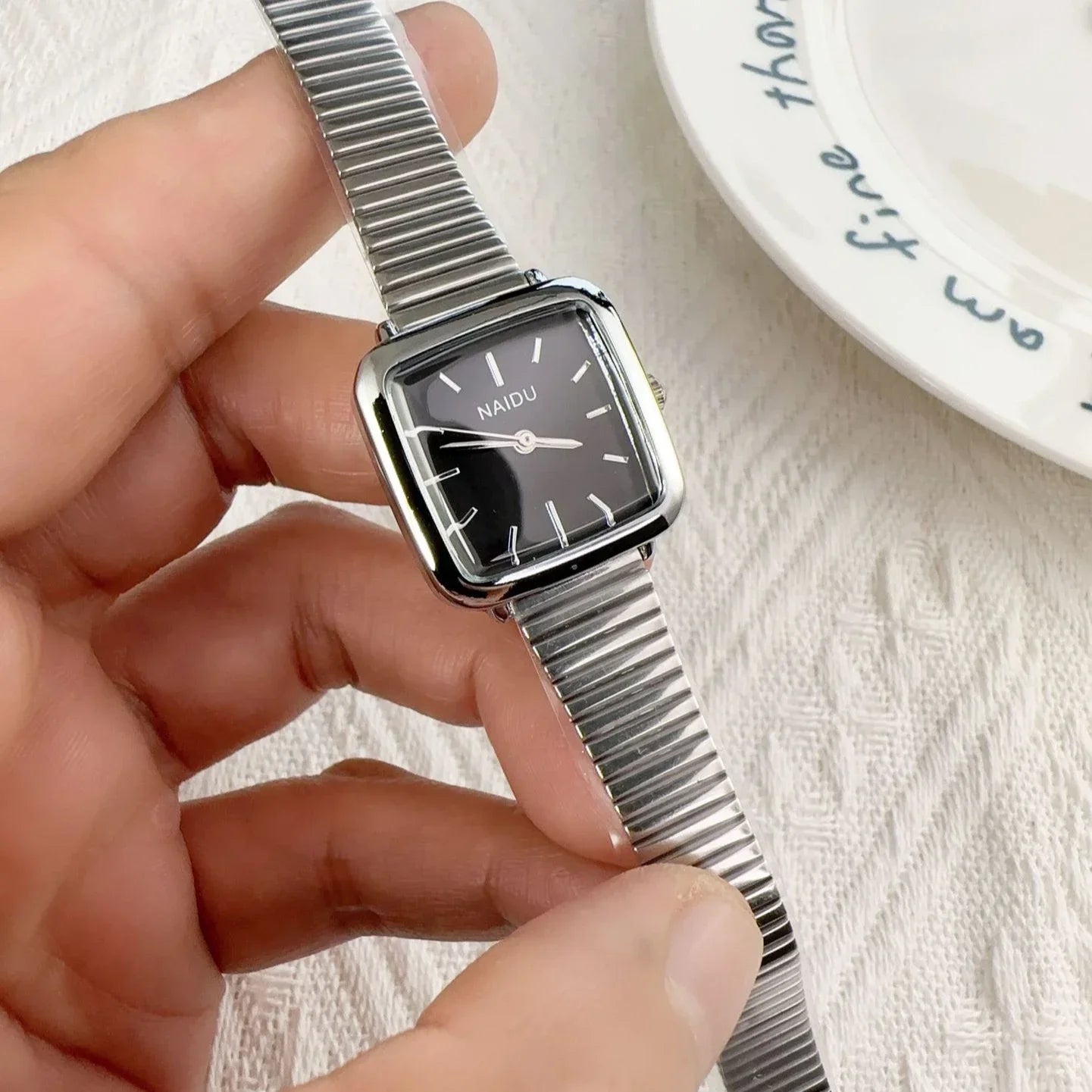 Retro Steel Strap Watch for Women Luxury Gift Square Quartz Watch Students Casual Ladies Wristwatch Dropshipping Reloj Mujer