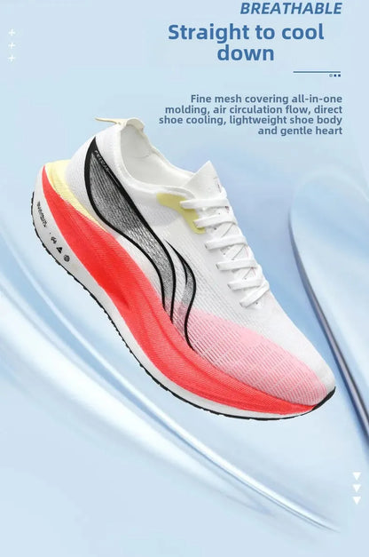 Men's Shoes Fashion Running Shoes Casual Breathable Mesh Surface Carbon Plate Rubber Outsole Red Rabbit Limited Sports Shoes