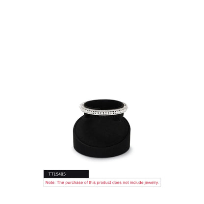 WoodTen Black Microfiber Jewelry Display Props for Shop Counter Popular Rings Earrings Necklaces Portraits Jewelry Display Stand