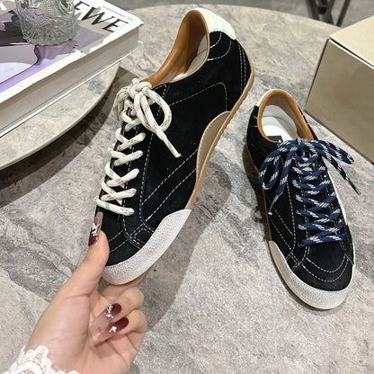 Women casual shoes flat lace up comfortable unisex Men Sneakers flat 2025 Spring