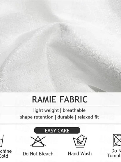 Spring Summer Men's Cool Touch Trousers Dragon Print Stretch Large Size Breathable Trousers Hawaii Beach Drawstring Trousers