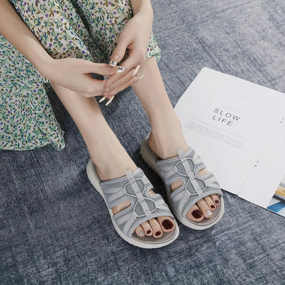 Summer Platform Women  Flat Heel Women's House Slippers Casual Women's Flip Flops Ladies Shoes On Offer