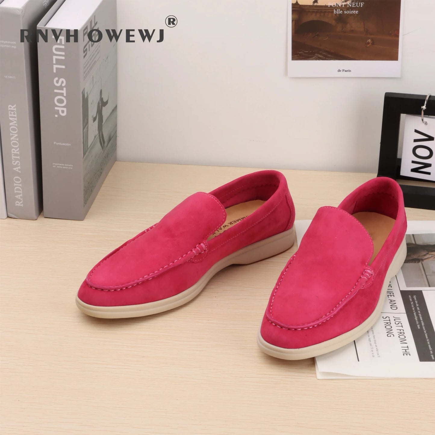 Suede Leather Men's Loafers Spring and Autumn Casual Soft Sole Shoes High Quality Cashmere Fashion Trends Flat Shoes