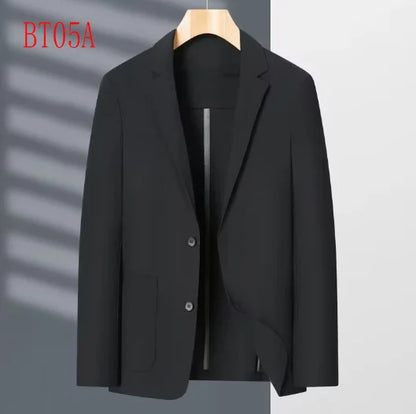 Summer small suit for men, no perm casual half sleeve sunscreen single piece, five quarter sleeve high-end suit BT05