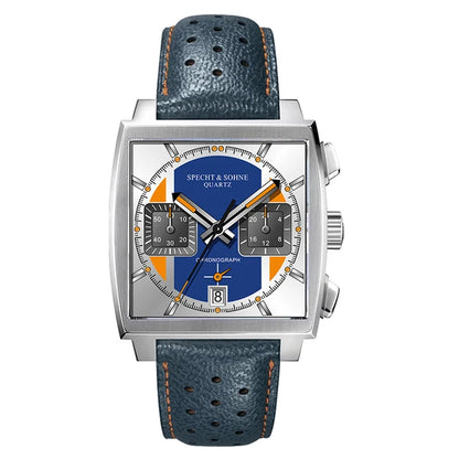 Specht&Sohne Fashion Mens Watches Top Brand Luxury Watch For Men Blue Casual Waterproof Square Sports Wristwatches Reloj Hombre