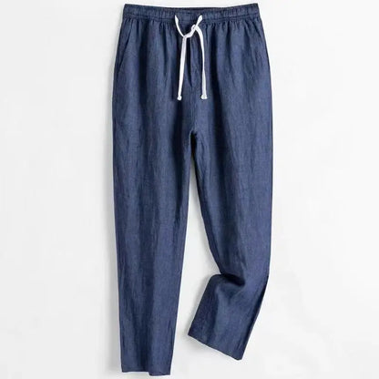 Spring Summer Men Suit Fashion Men Cotton Linen Two-piece Set Blazer Jacket + Pants Casual Business Thin Clothing Breathable