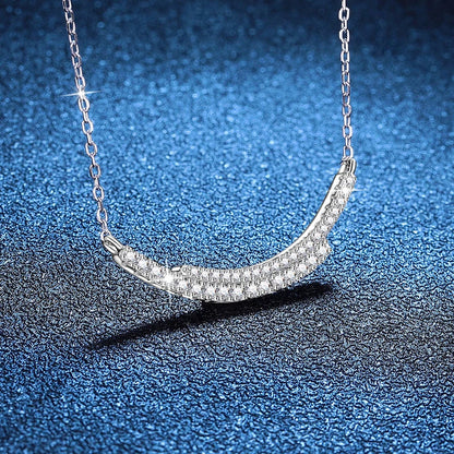 NeeTim D VVS1 Full Moissanite Necklace for Women Lab Diamond S925 Sterling Silver Wedding Party Pendant Necklaces GRA Certified