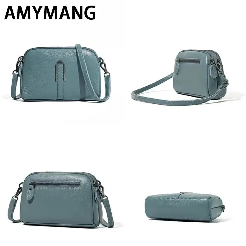 Genuine Leather Shoulder Bag Luxury Women's Handbags Bag for Woman Female Clutch Phone Bags Casual Crossbody Messenger Bags