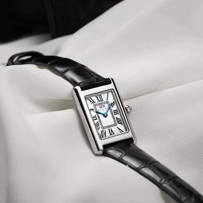 CARNIVAL Womens Fashion Square Quartz Watch Ladies Brand Luxury Waterproof Ultra Thin 5mm Dress Wristwatch for Women Reloj Mujer