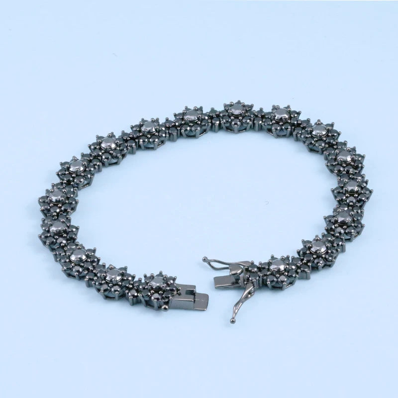 D VVS1 Moissanite Diamonds Bracelet Necklace For Women 925 Sterling Silver Jewelry Plated 18k Gold For Engagement Wedding Gift