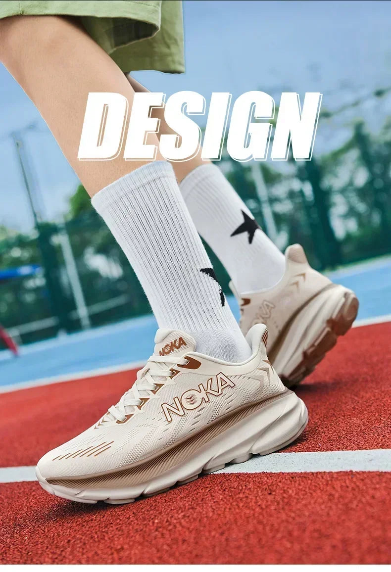 Men's Running Shoes Breathable Cushioning Couple Non-Slip Outdoor Jogging Trainer Race Sneakers Luxury shoes Mesh Off-road Shoes