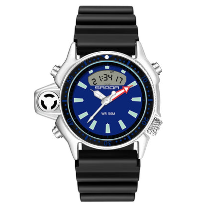 CQ346 New European and American large dial Men watch sports outdoor waterproof quartz watch fashion clock gift，watches for man