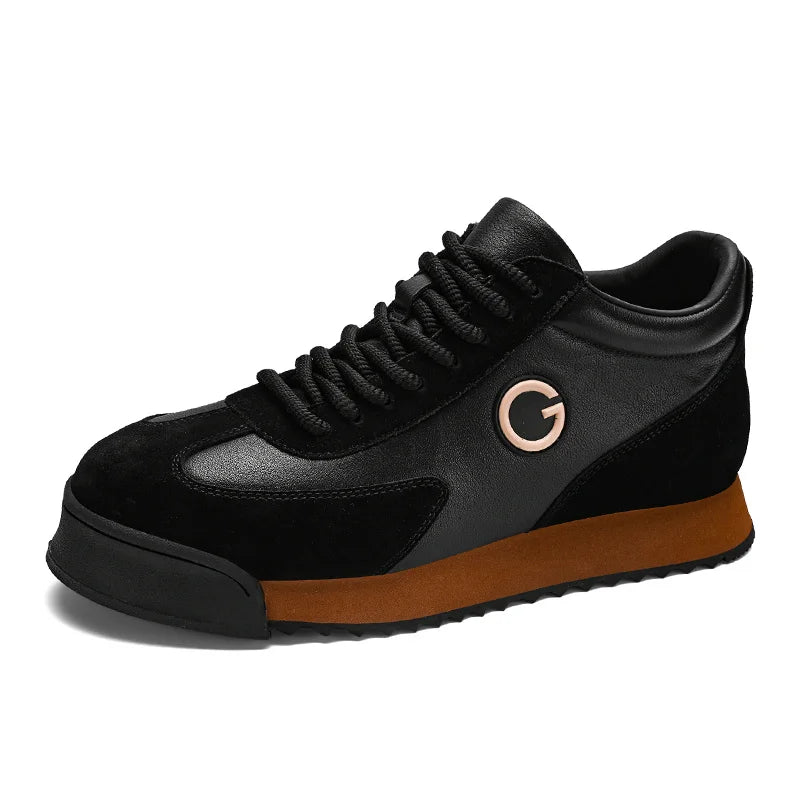 Classic Retro Brown Sneakers Men Comfortable Suede Casual Shoes Men Luxury Brand Designer Shoes For Men Platform Flats Sneakers