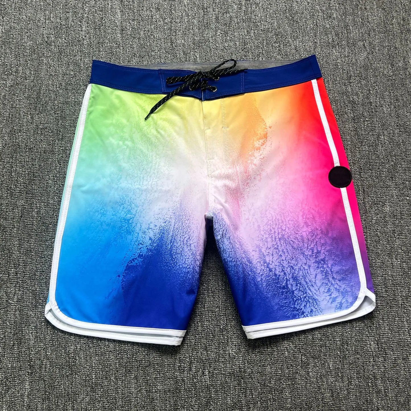 Plus size 28 38 Men's Beach Board Shorts 4-way Stretch Casual Sport Quick dry Waterproof Swim Surfing Diving Bermuda Trunks
