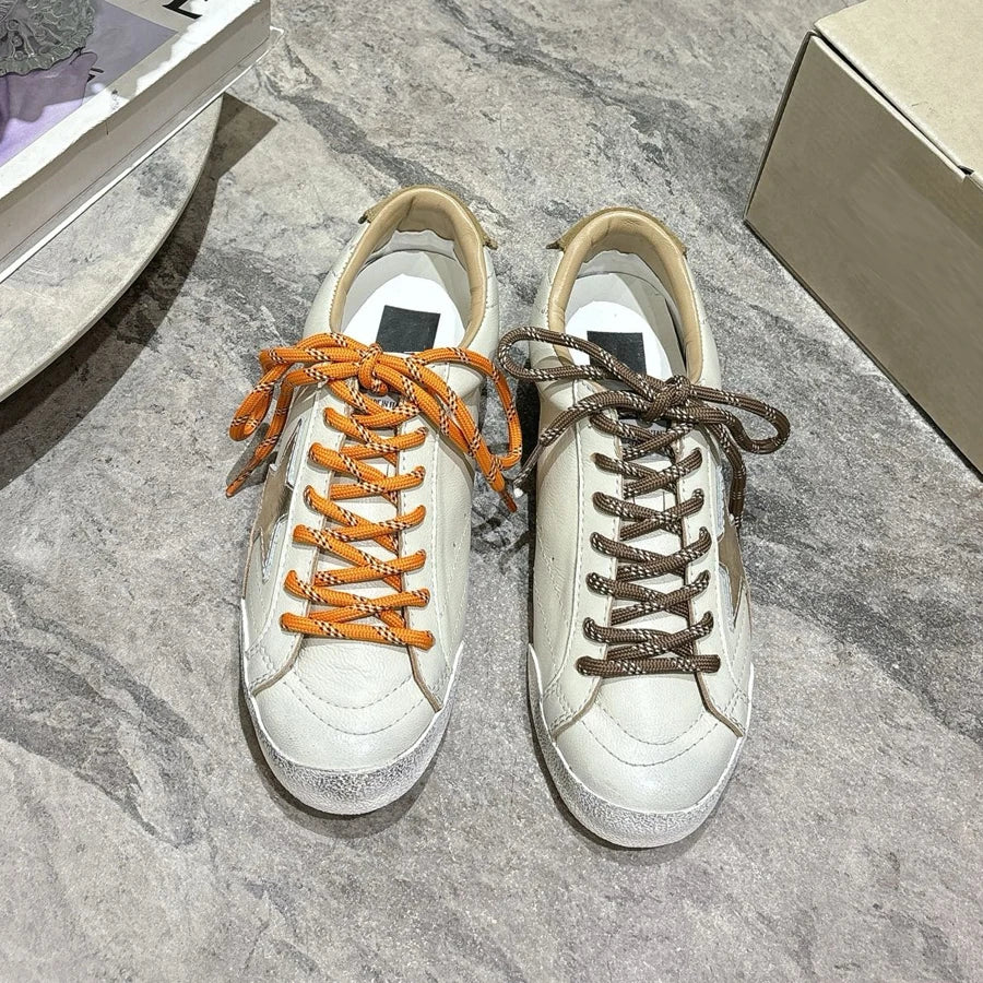 Women casual shoes flat lace up comfortable unisex Men Sneakers flat 2025 Spring