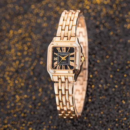 Luxury Top Brand Gold Watches Women Elegant Small Square Dial Ladies Quartz Watch Simple Fashion Female Clock zegarek damski