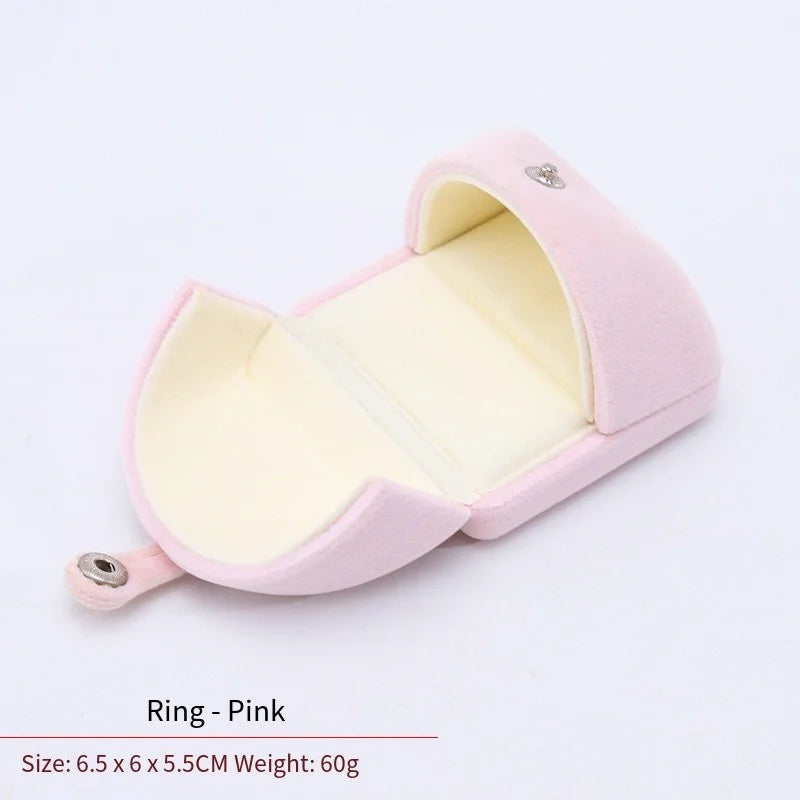 High-Grade Velvet Double Open Jewelry Gift Box, Rings Necklaces Earrings Bracelets Holder for Engagement,Christmas & Anniversary