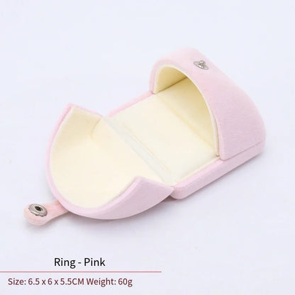 High-Grade Velvet Double Open Jewelry Gift Box, Rings Necklaces Earrings Bracelets Holder for Engagement,Christmas & Anniversary