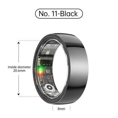 Smart Ring Bluetooth 5.1 Sleep Camera Remote Control Multiple Exercise Modes Wearable Fitness Ring