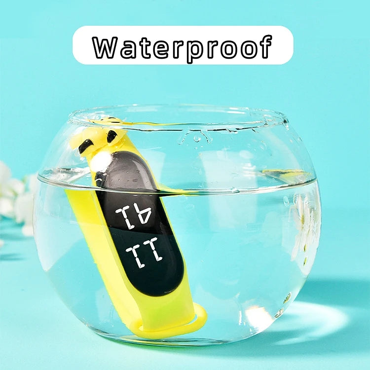 Children Electronic Watch Cartoon Doll Digital Smart Touch Screen Kids Led Watch for Boys Girls Student Waterproof Smartwatch