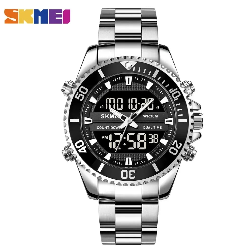 SKMEI 1850 Digital Mens Wristwatches Calendar Waterproof Quartz Sports Electronic Watches for Men Alarm Clock Relogio Masculino