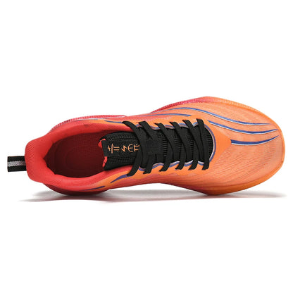 Carbon Plate Couple's Running Shoes Shock-Absorbing Rebound Ultra-Light Sports Shoes for Men and Women Summer Mesh Breathable Po