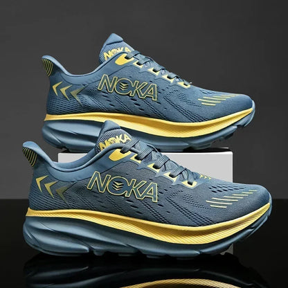 Men's Running Shoes Breathable Cushioning Couple Non-Slip Outdoor Jogging Trainer Race Sneakers Luxury shoes Mesh Off-road Shoes