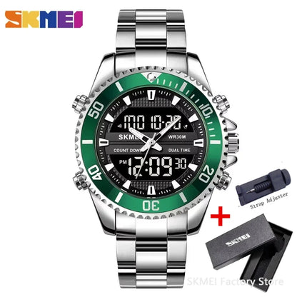 SKMEI 1850 Digital Mens Wristwatches Calendar Waterproof Quartz Sports Electronic Watches for Men Alarm Clock Relogio Masculino