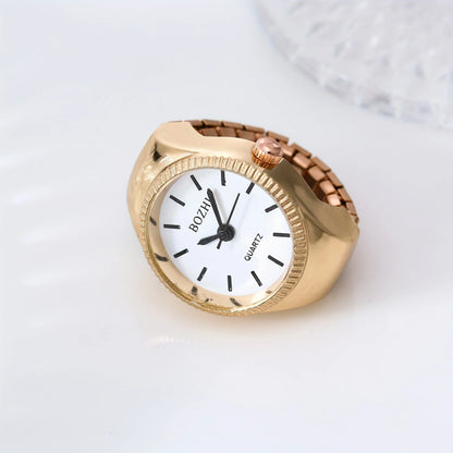 1pc New High end Simple Ring Watch Disc Couple Trendy Finger Watch Couple Watch